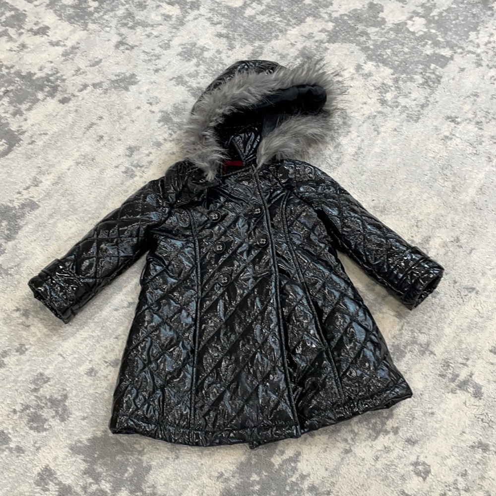24 months Hooded Coat. Adorable design, silky lining